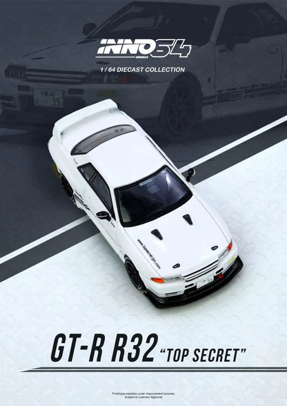 Top Secret Nissan Skyline VR32 GT-R White - INNO64