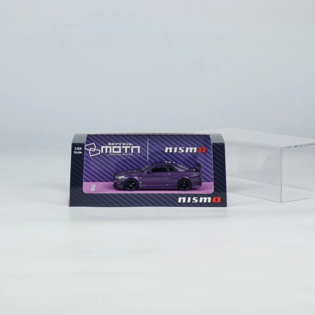NISMO R34 GT-R Z-TUNE PURPLE MOTN BEIJING HOBBY EXPO CHINA 2025 EXCLUSIVE - KYOSHO 1/64