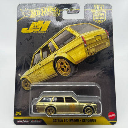 Datsun 510 Wagon / Remorque *CHASE* JH5 Set 0/5 Hotwheels Premium Car Culture