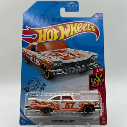 ‘57 Plymouth Fury - HW Flames 2/10 Hotwheels Mainline 168/250