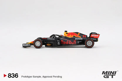 Red Bull RB16B #11 Sergio Pérez 2021 Azerbaijan Grand Prix Winner (836) - Mini GT 1:64