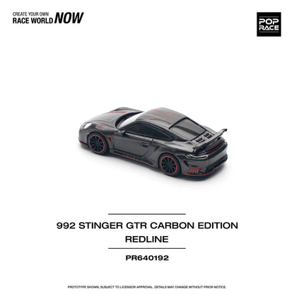 Porsche 992 Stinger GTR Carbon Edition Redline - Pop Race 1:64