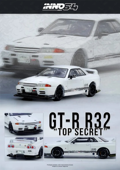 Top Secret Nissan Skyline VR32 GT-R White - INNO64