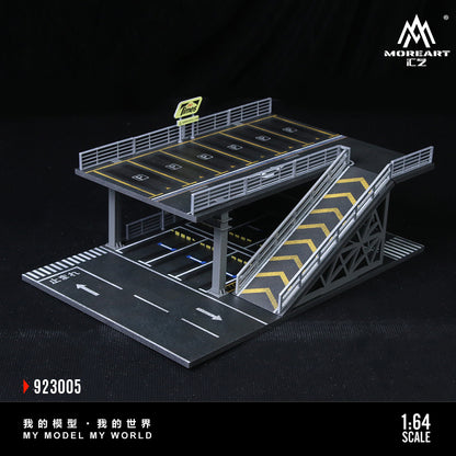 Steel Frame Structure Platform Parking Scene E - MoreArt1:64
