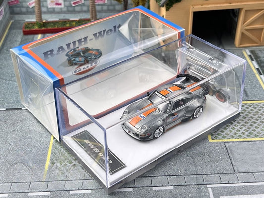 Porsche RWB 993 GT Silver Gulf - LIMITED TO 999pcs FS 1:64