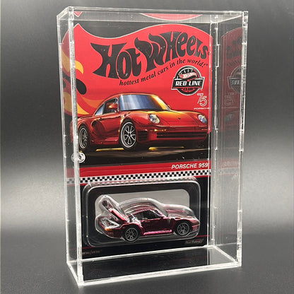 Single Acrylic Case - Suitable for Lond card Hotwheels *Stackable*