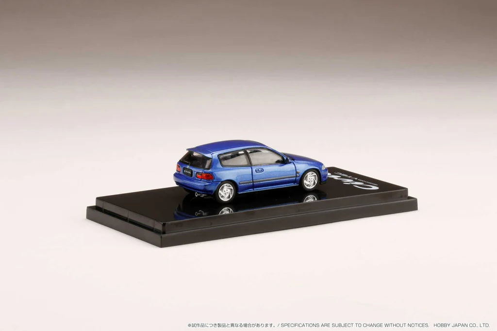 HONDA CIVIC (EG6) SIR Ⅱ W/ENGINE DISPLAY (CAPTIVA BLUE) HOBBY JAPAN 1:64