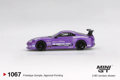 TOYOTA SUPRA (A80) TOP SECRET GT-300 (PURPLE) MINI GT 1:64