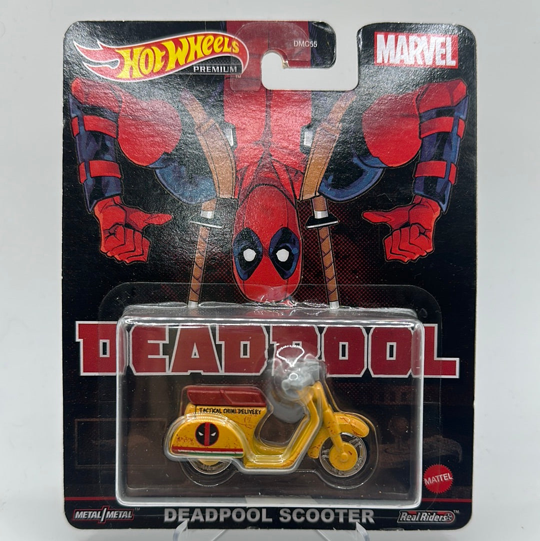 Deadpool Scooter Marvel Hotwheels Premium 1:64