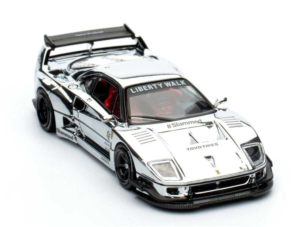 FERRARI F40 LBWK (CHROME SILVER) - INNO64 1:64