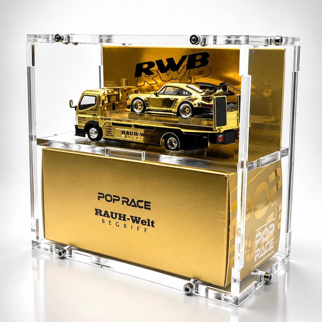 Acrylic Case w/ Anti-Roll Base – Made for Pop Race HEC Truck | TCWorkshop