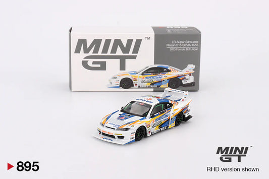 NISSAN LB-SUPER SILHOUETTE S15 SILVIA - #555 2023 FORMULA DRIFT JAPAN - MINI GT 1:64