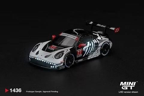 (Pre Order) Glow in the dark, AO Racing Porsche 911 GT3R “Skeleton Rexy”