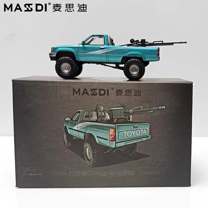1995 Toyota Hilux(RN80) Blue - MASDI 1:64