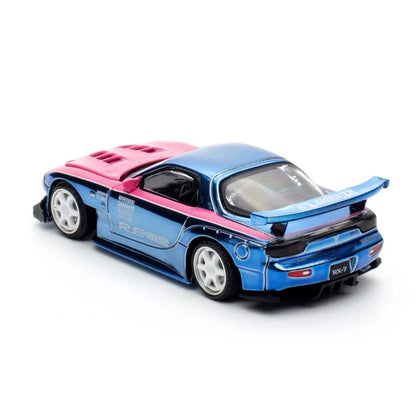RE-Amemiya Mazda RX-7 Blue Pink Chrome 2025 HEC Hobby Expo China - Pop Race 1:64