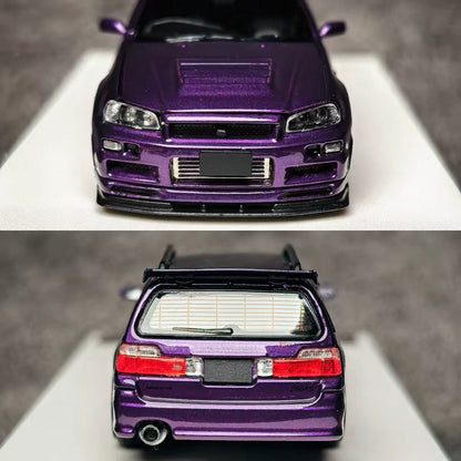 Nissan Stagea R34 Purple - LIMITED 499pcs Focal Horizon 1:64
