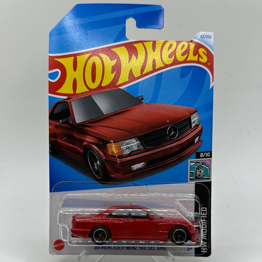 ‘89 Mercedes-Benz 560 SEC AMG HW Modified 8/10 Hotwheels 82/250 Mainline 1:64