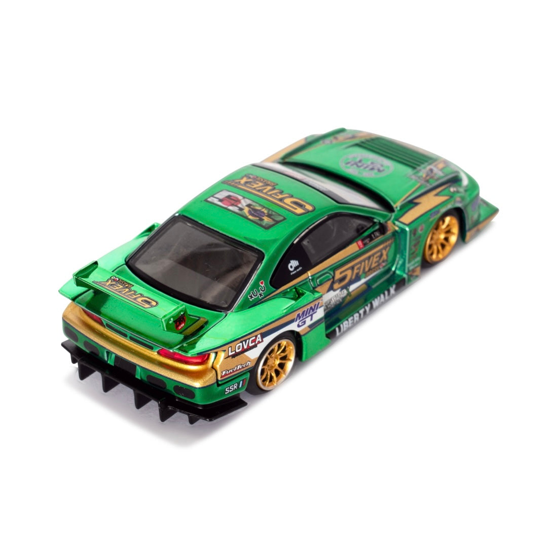 Nissan LB-Super Silhouette S15 SILVIA LBWK 2024 Fausto Racing / Blister Packaging - 1/64 MINI GT *LIBERTY WALK EXCLUSIVE*
