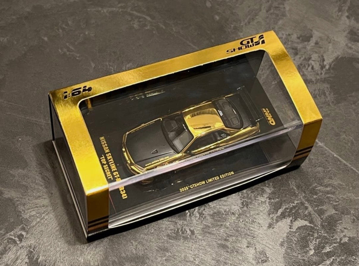 TOP SECRET Gold R34 Top Secret GTSHOW 2025 Limited Edition - INNO 64
