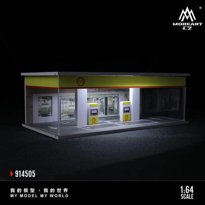 SHELL GAS STATION ASSEMBLY EXHIBITION HALL - MOREART 1:64
