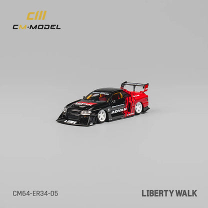 Nissan LBWK ER34 Advan – CM Model 1:64