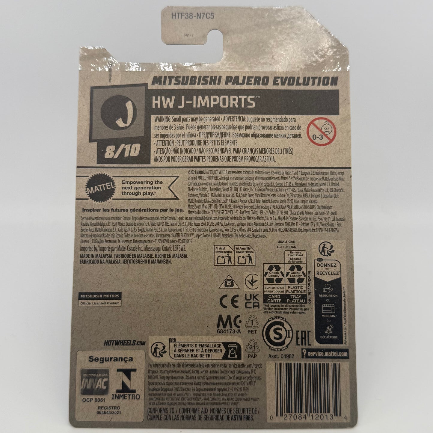 Mitsubishi Pajero Evolution *STH* Super Treasure Hunt - HW J Imports Hotwheels Mainline 169/250