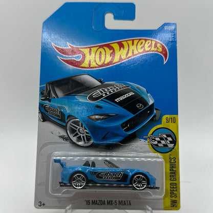 ‘15 Mazda MX-5 Miata - HW Speed Graphics 9/10 Hotwheels Mainline 177/365