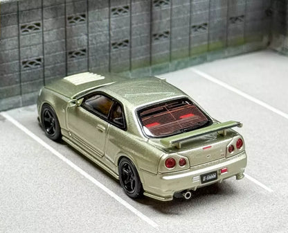 NISSAN SKYLINE NISMO GT-R R34 Z-TUNE - MILLENNIUM JADE Motorhelix 1:64