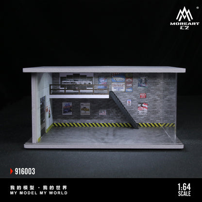Car Repair Factory Model B Lighting Version MoreArt 1:64