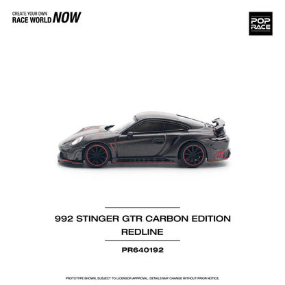 Porsche 992 Stinger GTR Carbon Edition Redline - Pop Race 1:64