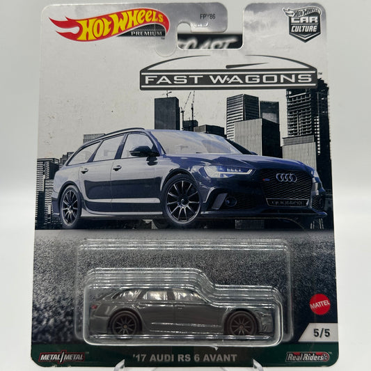 ‘17 Audi RS 6 Avant - FAST WAGONS Hotwheels Premium CAR CULTURE