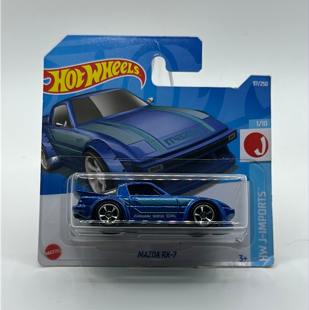 Mazda RX-7 HW J-Imports 1/10 Hotwheels Mainline 97/250 Short Card