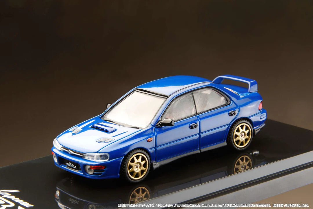 SUBARU IMPREZA WRX (GC8) 1992 w/Engine Display (Sport Blue) - Hobby Japan