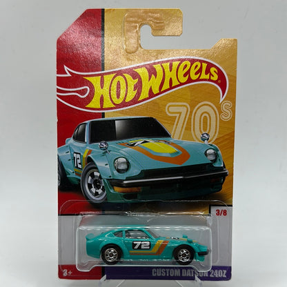 Custom Datsun 240z Themed set 70’s 3/8 Hotwheels Mainline 1:64