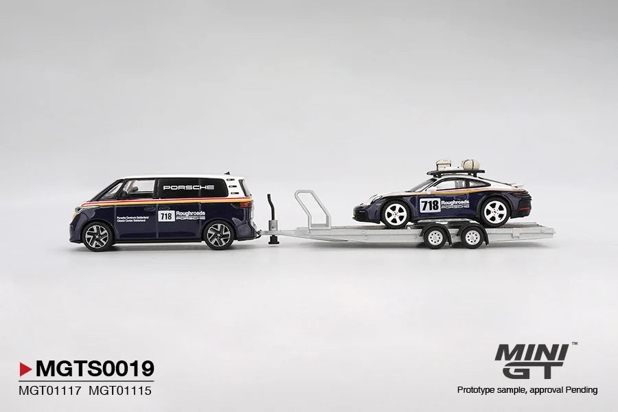 PORSCHE 911 DAKAR #718 (ROUGHROADS / VOLKSWAGEN ID SET) - MINI GT MGTS0019