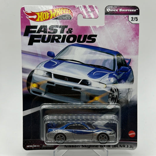 Nissan Skyline GT-R (BCNR33) Quick Shifters 2/5 Hotwheels Premium 1:64