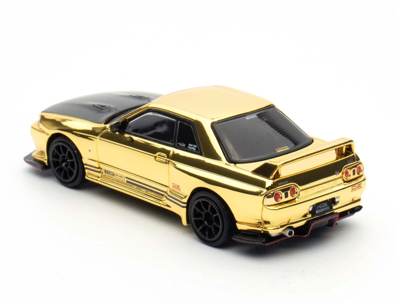 Nissan Skyline GT-R (R32) "Top Secret" Chrome Gold TMCS 2025 Exclusive - INNO64 1:64