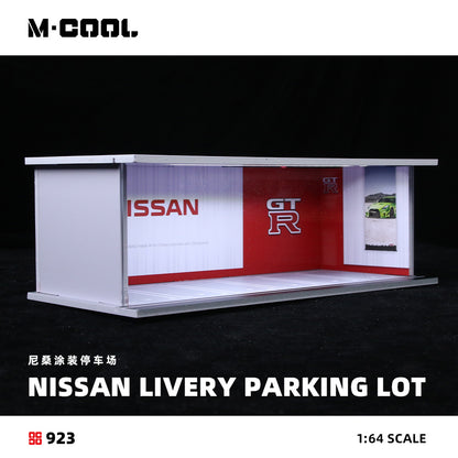 NISSAN GTR Parking Stackable Diorama w/ LED Lights 1:64 Scale