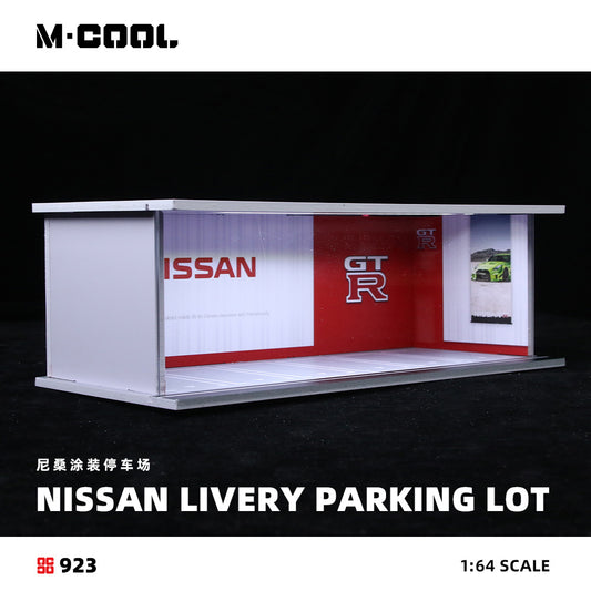 NISSAN GTR Parking Stackable Diorama w/ LED Lights 1:64 Scale