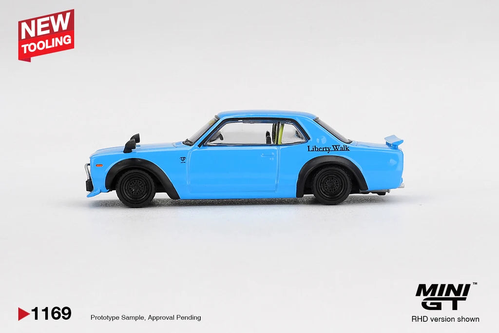 NISSAN LB-WORKS HAKOSUKA (BABY BLUE) - MINI GT MGT01169