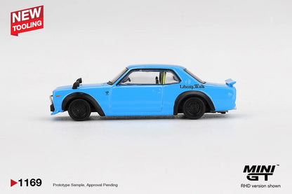 NISSAN LB-WORKS HAKOSUKA (BABY BLUE) - MINI GT MGT01169