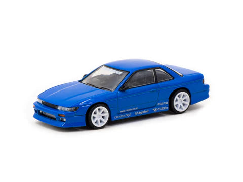 VERTEX Nissan Silvia S13 Blue Metallic TOYO TIRES - GLOBAL64 Tarmac Works 1/64
