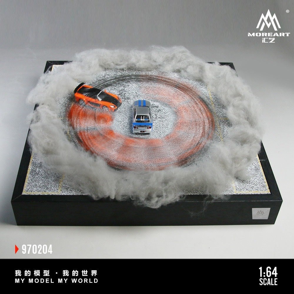 (PRE-ORDER) Car Drift Turntable Scene Model 01 - MoreArt1:64
