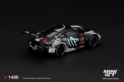 (Pre Order) Glow in the dark, AO Racing Porsche 911 GT3R “Skeleton Rexy”