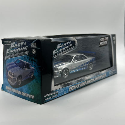 Brian’s 1999 Nissan Skyline GT-R FAST & FURIOUS LIMITED EDITION 1:43 Scale GREENLIGHT Hollywood