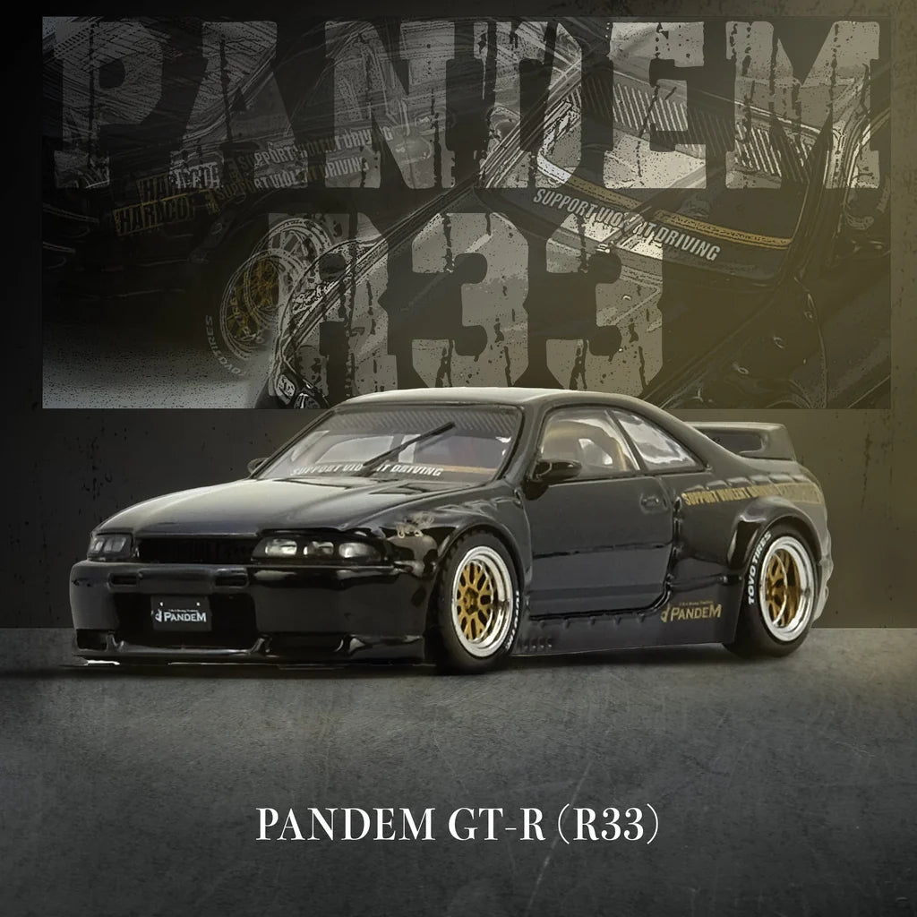 NISSAN SKYLINE GT-R (R33) PANDEM ROCKET BUNNY (BLACK) INNO64