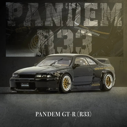 NISSAN SKYLINE GT-R (R33) PANDEM ROCKET BUNNY (BLACK) INNO64