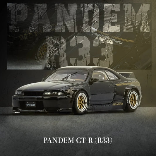 NISSAN SKYLINE GT-R (R33) PANDEM ROCKET BUNNY (BLACK) INNO64