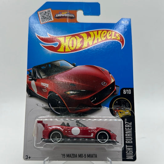 ‘15 Mazda MX-5 Miata - NightBurnerz 8/10 Hotwheels Mainline 88/250