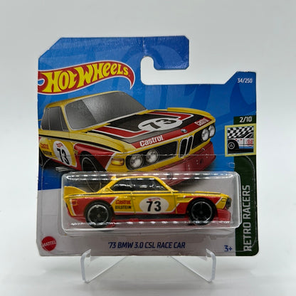 ‘73 BMW 3.0 CSL Race Car - Retro Racers 2/10 Hotwheels Mainline 34/250 *Bad Condition Card*